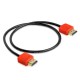 Greenconnect Кабель SLIM 1.5m HDMI 2.0, красные коннекторы Slim, OD3.8mm, HDR 4:2:2, Ultra HD, 4K 60 fps 60Hz, 3D, AUDIO, 18.0 Гбит/с, 32/32 AWG, GCR-51214