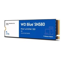 Твердотельный накопитель Western Digital Blue SN580 SSD M2.2280 PCIe 4.0 1Tb, 4150MBs/4150MBs, TBW 600, WDS100T3B0E, 1 year