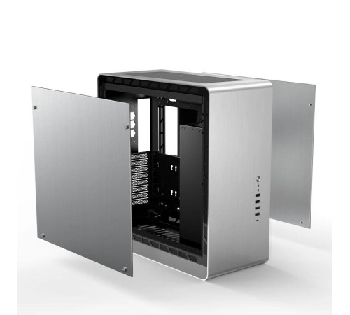 Корпус без блока питания/ Case JONSBO UMX6S-A, Midi-Tower, no fun, 2xUSB-A 3.2 + 2xUSB-A 2.0 + 1xUSB-C 3.2, E-ATX, ATX, mATX, mITX Silver