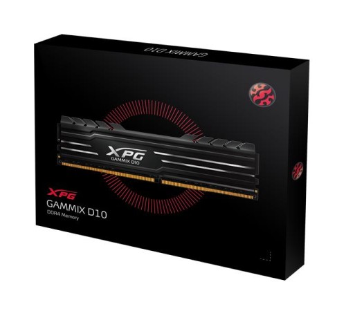 Оперативная память ADATA GAMMIX D10 DDR4 DIMM 32GB 3200MHz 2*16GB 16-20-20 1.35V BLACK DUAL COLOR BOX