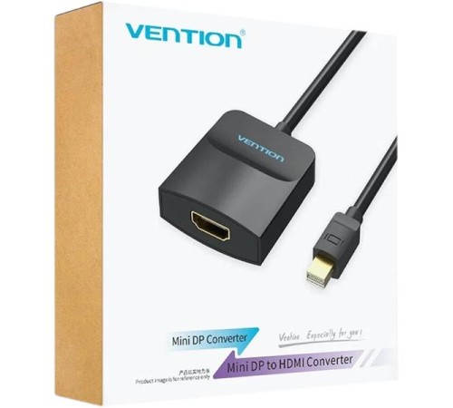 Адаптер-переходник Vention mini DisplayPort 20M > HDMI F Чёрный Адаптер-переходник Vention mini DisplayPort 20M > HDMI F Чёрный