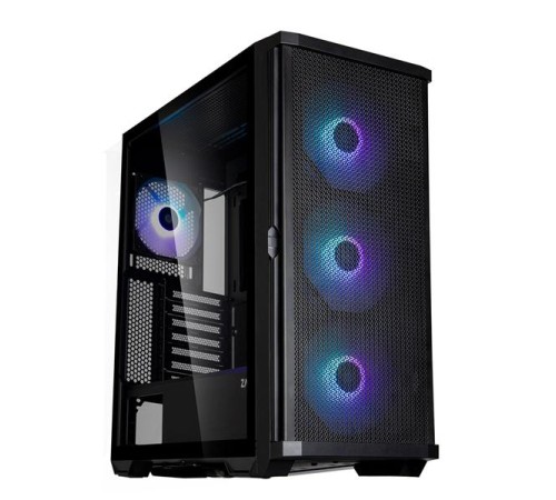 Корпус ZALMAN Z10 PLUS, ATX, BLACK, WINDOW, 2x3.5", 2x2.5", 2xUSB3.0, 1xUSB 3.1 Type-C, FRONT 3x140mm ARGB, REAR 1x120mm ARGB (незначительное повреждение коробки)