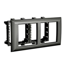 Рамка-суппорт "Avanti" для "In-liner Front", черный, 4 модуля
