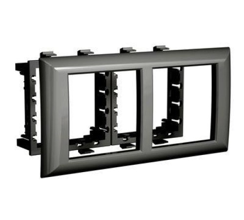 Рамка-суппорт "Avanti" для "In-liner Front", черный, 4 модуля