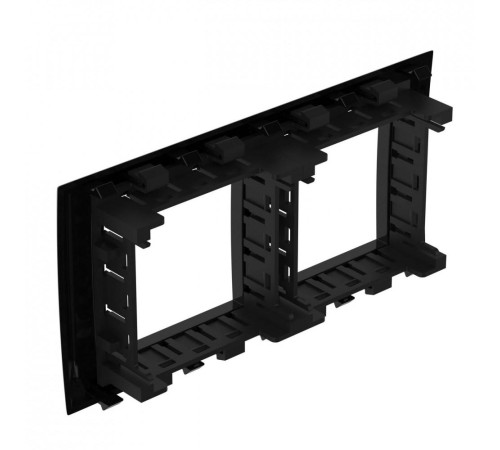 Рамка-суппорт "Avanti" для "In-liner Front", черный, 4 модуля