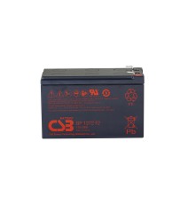 Батарея CSB серия GP, GP1272 (12V28W) , напряжение 12В, емкость 7Ач (разряд 20 часов), емкость 28 Вт/Эл при 15-мин. разряде до U кон. - 1.67 В/Эл при 25 °С, макс. ток разряда (5 сек.) 100А, ток короткого замыкания 304А, макс. ток заряда 2.8A, свинцово-кис