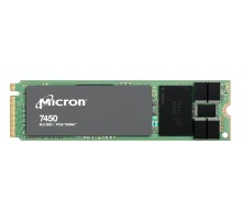 Серверные твердотельные накопители/ Micron SSD 7450 PRO, 480GB, M.2(22x80mm), NVMe, PCIe 4.0 x4, 3D TLC, R/W 5000/700MB/s, IOPs 280 000/40 000, TBW 800, DWPD 1 (12 мес.)