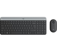 Клавиатура+мышь Logitech Wireless Desktop MK470 (Keybord&mouse), Black, Rus/Eng, [920-009206] (незначительное повреждение коробки)