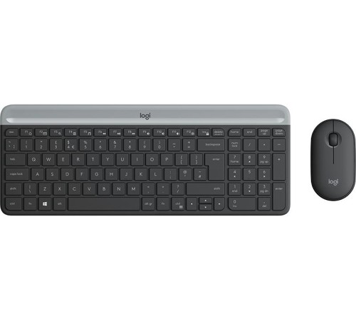 Клавиатура+мышь Logitech Wireless Desktop MK470 (Keybord&mouse), Black, Rus/Eng, [920-009206] (незначительное повреждение коробки)