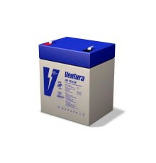 Батарея Ventura серия HR, HR1221W, напряжение  12 В, емкость 5Ач (разряд 20 часов), макс. ток заряда 1.5А,  свинцово-кислотная типа AGM,  клеммы  Т2, ДШВ  90x70x107мм, вес 1.8кг/ Ventura battery HR series, HR1221W, voltage 12V, capacity 5Ah (discharge 20