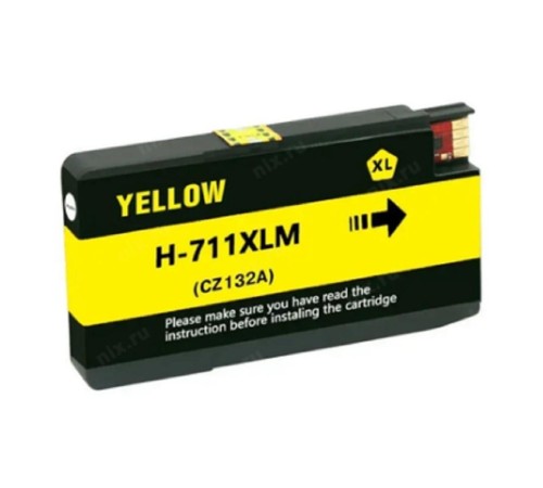 -/ Струйный картридж NV Print 711 (NV-CZ132A) Yellow для HP Designjet T120/T520 (29 мл) совместимый