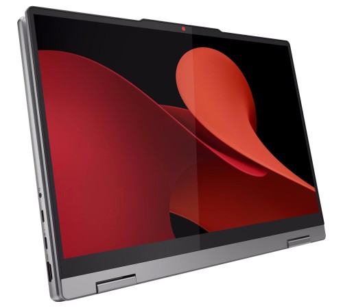 Ноутбук/ Lenovo IdeaPad 5 2-in-1 14AHP9 14"(1920x1200 OLED)/Touch/AMD Ryzen 7 8845HS(3.8Ghz)/16384Mb/512SSDGb/noDVD/Int:AMD Radeon 780M/Cam/BT/WiFi/57WHr/war 1y/1.5kg/luna grey/noOS + 65W, Pen, RU kbd
