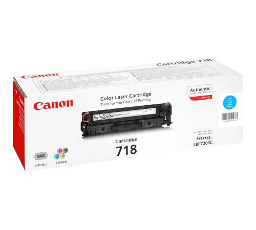 Тонер-картридж/ CLBP CARTRIDGE 718 C EUR Тонер-картридж/ CLBP CARTRIDGE 718 C EUR