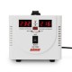 Стабилизатор POWERMAN AVS 1000D, ступенчатый регулятор, цифровые индикаторы уровней напряжения, 1000ВА, 140-260В, максимальный входной ток 7А, 2 евророзетки, IP-20, напольный, 200мм х 150мм х 140мм, 2,3 кг./ Stabilizer POWERMAN AVS 1000D, step-type regul