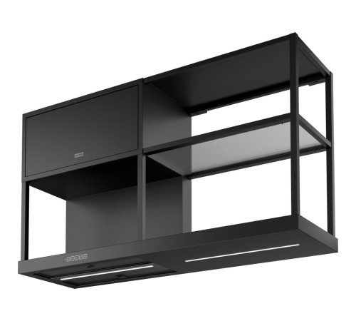 Вытяжка Franke FMA MODULAR F60 BK MATT/ Best, Настенная вытяжка Maris FMA MODULAR F60 BK MT, черный матовый, ширина 600 мм, 1050 м3/ч, сенсорное управление, угольный фильтр в комплекте