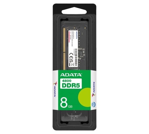 Оперативная память ADATA DDR5 SO-DIMM 8GB 4800MHz 1*8GB 40-40-40 SINGLE TRAY