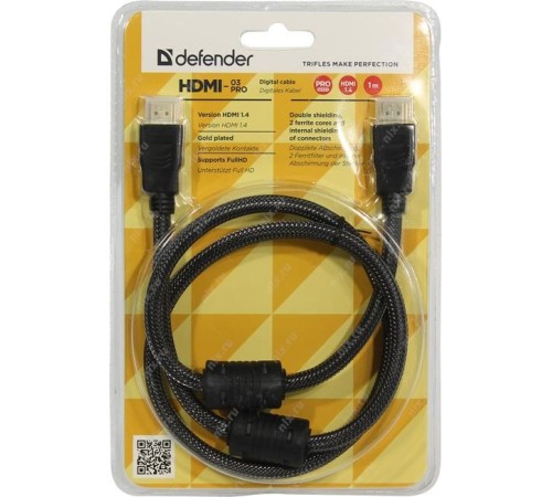 Defender Цифровой кабель HDMI-03PRO HDMI M-M, ver 1.4, 1.0 м