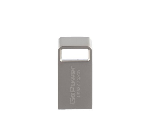 Флеш-накопитель/ Флеш-накопитель GoPower MINI 32GB USB2.0 металл серебряный (1/50/1000) Флеш-накопитель/ Флеш-накопитель GoPower MINI 32GB USB2.0 металл серебряный (1/50/1000)