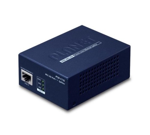 PoE сплиттер/ PLANET POE-173S Single-Port 10/100/1000T 802.3bt PoE++ Splitter (12V/19/24V, 802.3bt type 4 PD, PoH compatible) PoE сплиттер/ PLANET POE-173S Single-Port 10/100/1000T 802.3bt PoE++ Splitter (12V/19/24V, 802.3bt type 4 PD, PoH compatible)