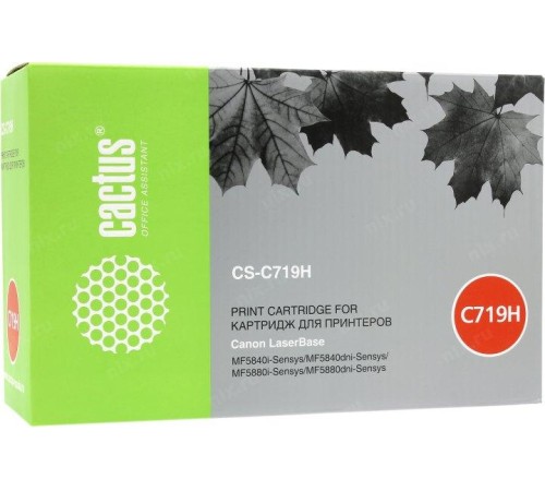 -/ Картридж лазерный Cactus CS-C719H 719H черный (6400стр.) для Canon MF5840dni-Sensys/MF5880dni; LBP63