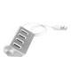 Greenconnect USB 2.0 Разветвитель GCR-UH224S на 4 порта 0,2m , silver