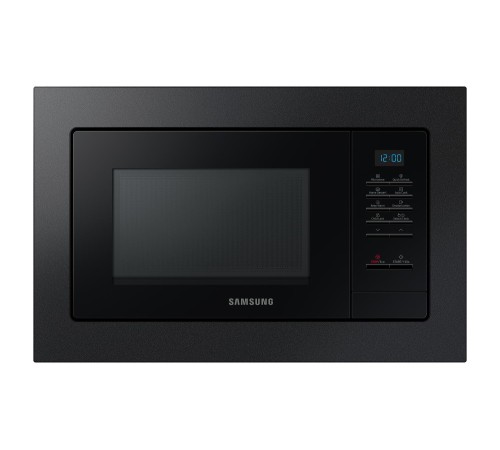 встраиваемая микроволновая печь Samsung Built-in microwave oven; Product dimensions (WxHxD) 489 x 275 x 346 mm; 23 liters.; Bioceramics; LED display (blue); Output power (microwaves) 800 watts;
