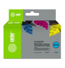 -/ Картридж струйный Cactus CS-3JA27AE 963XL голубой (25.5мл) для HP OfficeJet Pro 9010/9010e/9012/9014