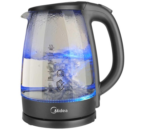 Чайник Midea/ 2200 Вт, 1.7 л, подтсветка, корпус: стекло Чайник Midea/ 2200 Вт, 1.7 л, подтсветка, корпус: стекло