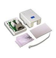  Настенная розетка, 1 порт RJ-45 категории 5е, UTP, белая
