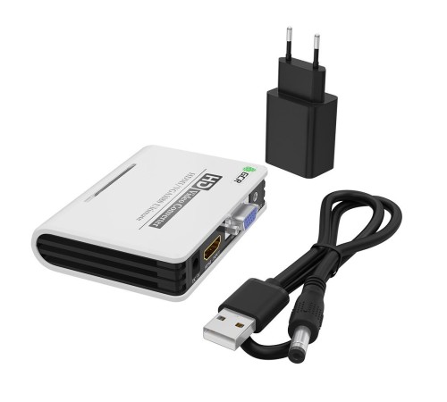 GCR Видео конвертер HDMI -> VGA + jack 3.5 mm, 1080P 60Hz, GL-v136