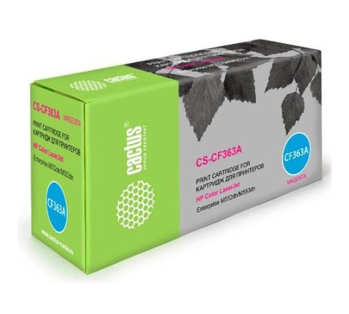 -/ Картридж лазерный Cactus CS-CF363A CF363A пурпурный (5000стр.) для HP CLJ M552dn/M553dnM553N/M553x