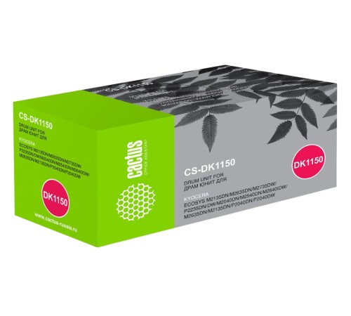 -/ Блок фотобарабана Cactus CS-DK1150 DK-1150 черный ч/б:100000стр. для Mita M2040dn/ M2135dn/M2540dn K