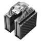 Кулер для процессора/ CPU Cooler PCCooler RZ620 (260W, 4-pin PWM, 157.5mm, Al/Cu, 6x6mm, 2x120mm, 86.73CFM, 32dBA, 2000RPM, S: 1851/1700/1200/115X, AM5/AM4, silver, black)