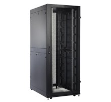 Шкаф ЦМО Шкаф серверный ПРОФ напольный 48U (800x1200) дверь перфор. 2 шт., черный, в сборе