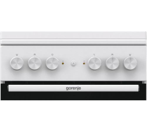 Комбинированная плита Gorenje/ Комбинированная плита Gorenje, полезный объем 68 л, очистка паром AquaClean, сводчатая форма духовки, механическое управление, электроподжиг, цвет белый