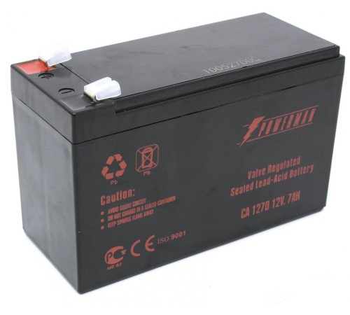 Батарея POWERMAN Battery CA1270, напряжение 12В, емкость 7Ач,макс. ток разряда 105А, макс. ток заряда 2.1А, свинцово-кислотная типа AGM, тип клемм F2, Д/Ш/В 151/65/94, 2.2 кг./ Battery POWERMAN Battery CA1270, voltage 12V, capacity 7Ah, max. discharge cur Батарея POWERMAN Battery CA1270, напряжение 12В, емкость 7Ач,макс. ток разряда 105А, макс. ток заряда 2.1А, свинцово-кислотная типа AGM, тип клемм F2, Д/Ш/В 151/65/94, 2.2 кг./ Battery POWERMAN Battery CA1270, voltage 12V, capacity 7Ah, max. discharge cur