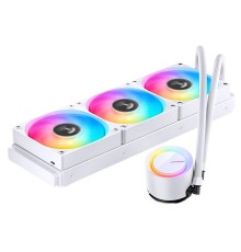Система жидкостного охлаждения/ Water Cooling System JONSBO TG-360 White (300W, 360mm, White, ARGB/ Fans: 3x120mm, 66.19CFM, 35.4dBA, 1800RPM/ Pump height 72mm, 30dBA, 2400RPM, Rad thickness 27mm/ S: 1700, 1200, 115X, AM5, AM4)