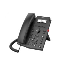 Телефон Fanvil X301, 2 SIP-акк., 2,3", 132x64 Ч/Б экран, БП в компл., 2x100 Mbps