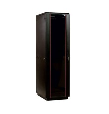 шкаф ЦМО Шкаф телекоммуникационный напольный 42U (600x600) дверь стекло, цвет чёрный