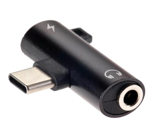 Переходник/ Переходник USB3.1 Type-C 2 in 1 audio+PD charging черный <TA433-B>