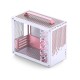 Корпус без блока питания/ Case JONSBO Z20, Mini-Tower, TG, no fan, 1xUSB-A 3.2 + 1xUSB-C 3.2, mATX, mITX Pink/White