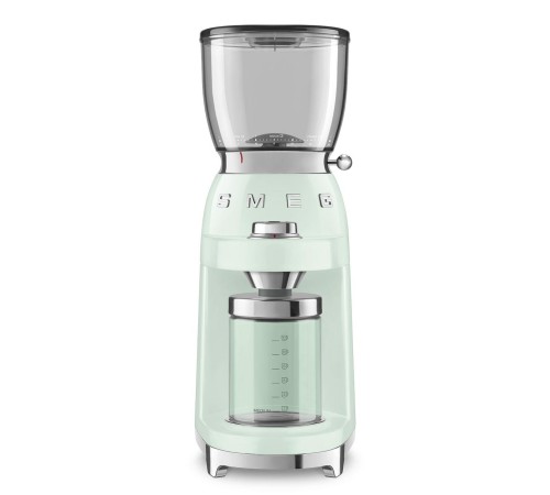 Кофемолка SMEG Стиль 50-х, Кофемолка с коническими жерновами, пастельный зеленый