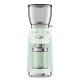 Кофемолка SMEG Стиль 50-х, Кофемолка с коническими жерновами, пастельный зеленый