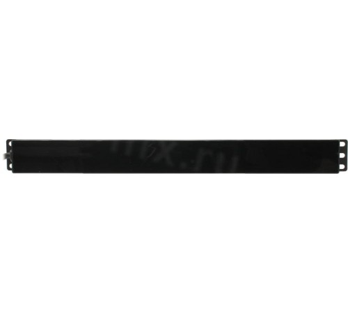 PDU 9 розеток DIN49440 (нем. cтанд.) 1U, шнур 2м вилка DIN49441 (нем. станд.), алюминиевый профиль, черный