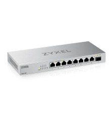 Коммутатор/ Мультигигабитный коммутатор Zyxel XMG-108, 8xRJ-45: 1/2.5G, 1xSFP+, настольный, бесшумный
