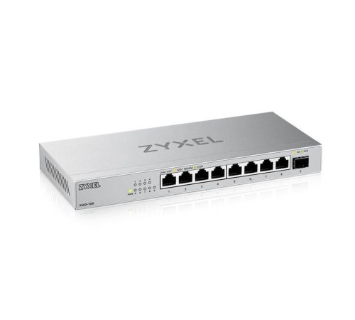 Коммутатор/ Мультигигабитный коммутатор Zyxel XMG-108, 8xRJ-45: 1/2.5G, 1xSFP+, настольный, бесшумный