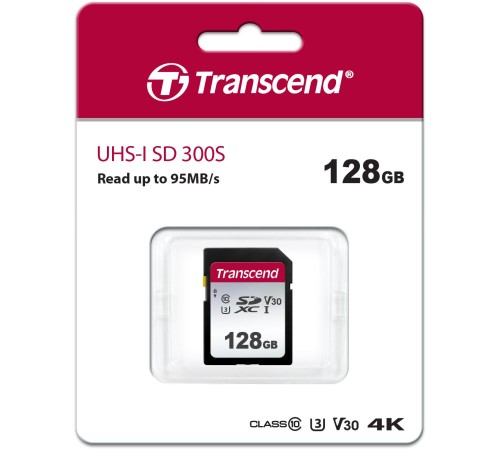 Карта памяти/ Transcend 128GB SDXC Class 10 UHS-I U3 R95, W45MB/s Карта памяти/ Transcend 128GB SDXC Class 10 UHS-I U3 R95, W45MB/s