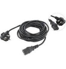Кабель/ Кабель компьютер --> розетка 220V ( угловая Евровилка) <VDE> 3G*0,5mm2 VCOM <CE021-CU0.5-5> , 5,0 м