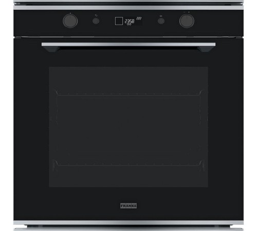 Духовой шкаф Franke FMY 98 P XS/ Best, Электрический духовой шкаф, 60 см, серия MYTHOS, 73л, 10 функций, 9 автоматических рецептов, сенсорное управление, утапливаемые ручки, дисплей, пиролиз, телескопические направляющие 1 уровень, нержавеющая сталь/черны