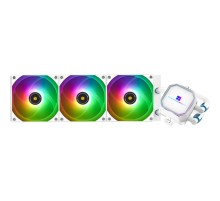 Система жидкостного охлаждения/ Water Cooling System Thermalright Frozen Prism 360 White (360mm, Black, ARGB/ Fans: 3x120mm, 70.4CFM, 27dBA, 1850RPM/ Pump height 53mm, 23dBA, 3300RPM, Rad thickness 27mm/ S: 1700, 1200, 20XX, 115X, AM5, AM4)